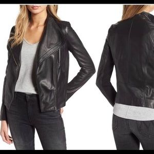 Trouve black leather jacket Sz M